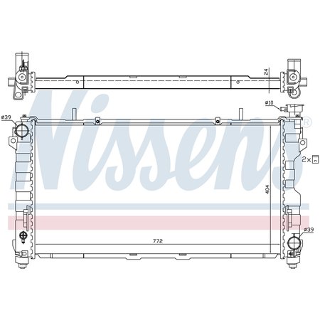 NISSEN Radiator Nissens, 61005 61005